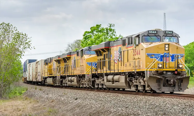 picture of a UP locomotive